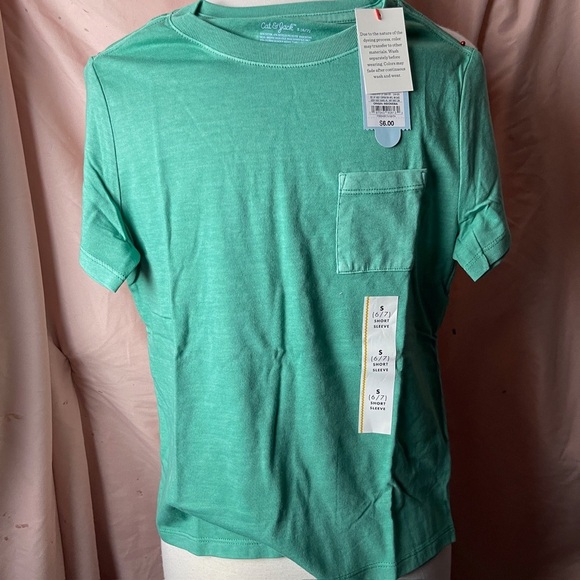 Cat & Jack Mint Green Short Sleeve Tee - Picture 1 of 4